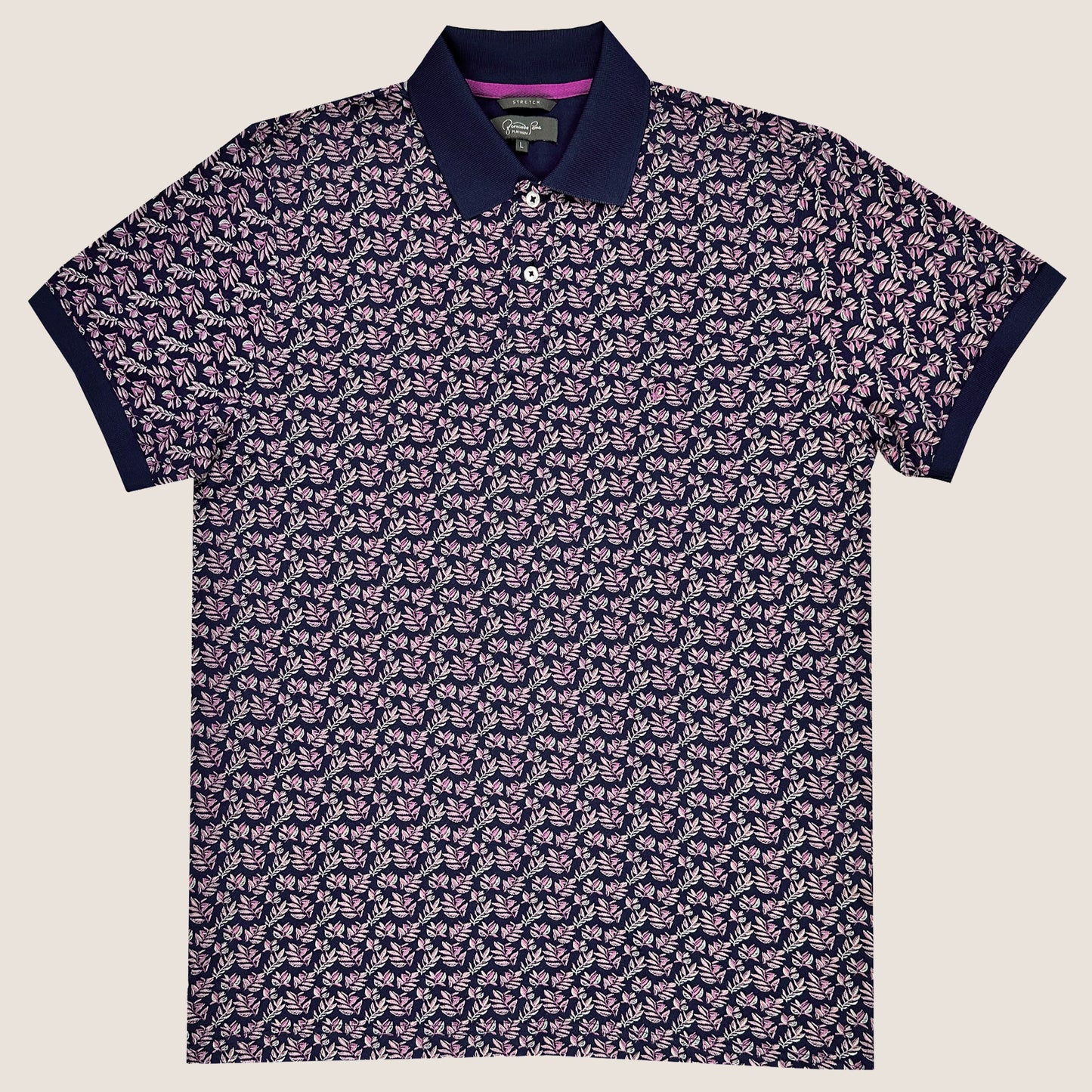 NEW-Platinum Printed Polo (SPD57-01A)