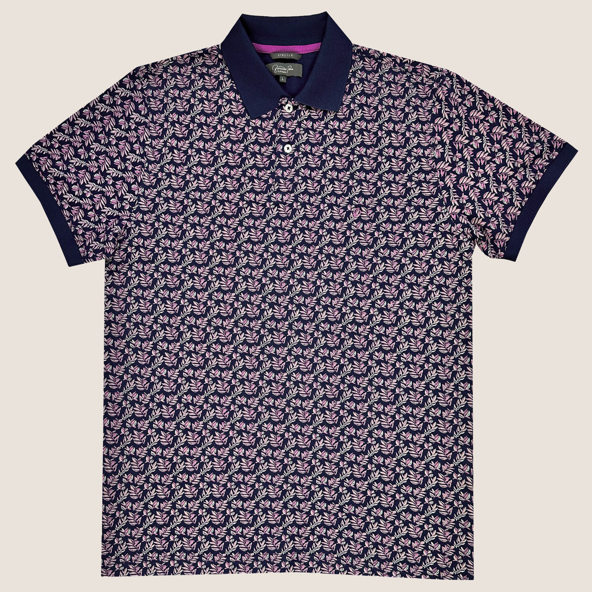 Fernando Pena Platinum Printed Polo-Medieval Blue (SPD57-01A)