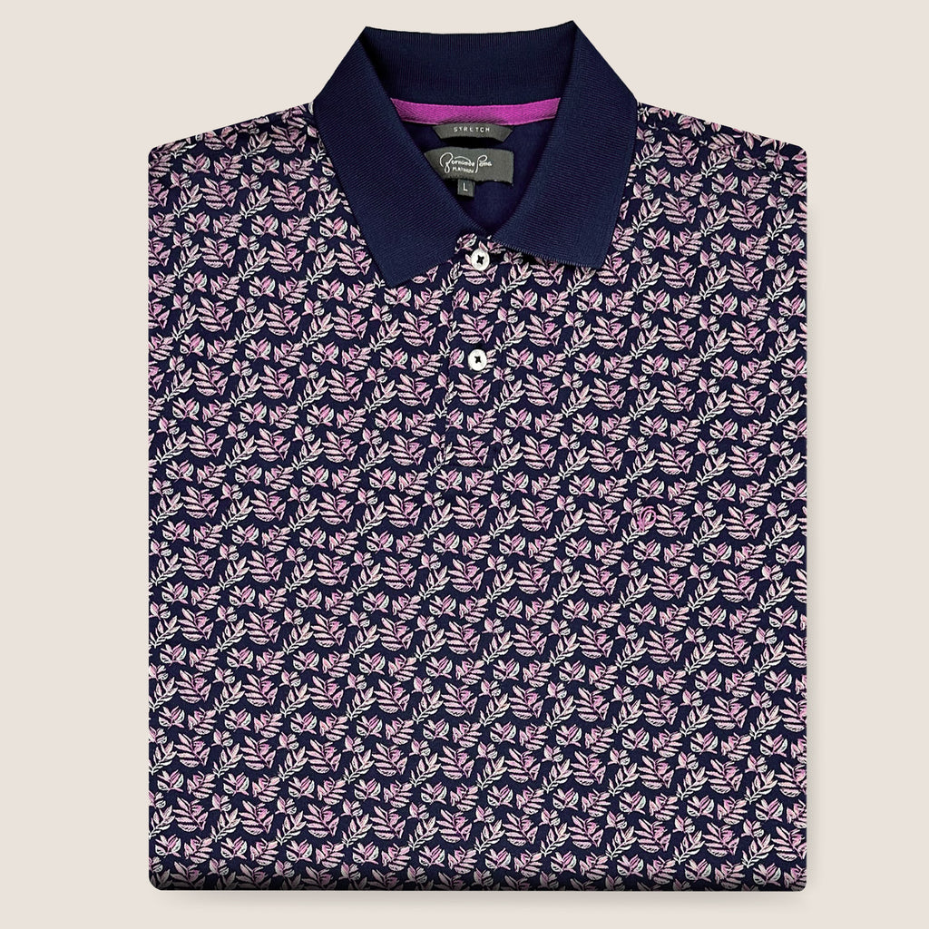 Fernando Pena Platinum Printed Polo-Medieval Blue (SPD57-01A)