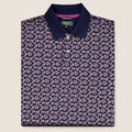 Fernando Pena Platinum Printed Polo-Medieval Blue (SPD57-01A)