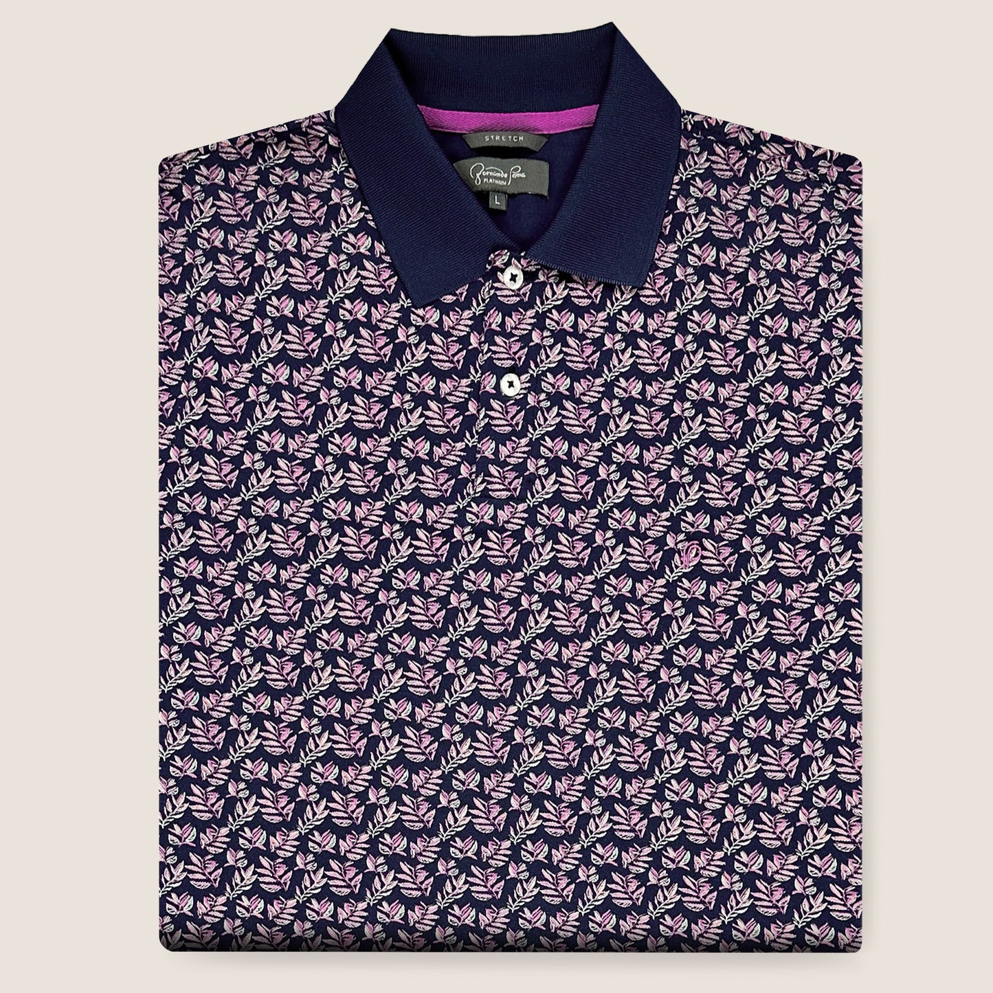 NEW-Platinum Printed Polo (SPD57-01A)