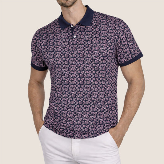 NEW-Platinum Printed Polo (SPD57-01A)