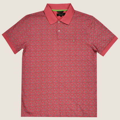 NEW-Platinum Printed Polo (SPD57-01B)