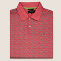 Fernando Pena Platinum Printed Polo-Rouge Red (SPD57-01B)
