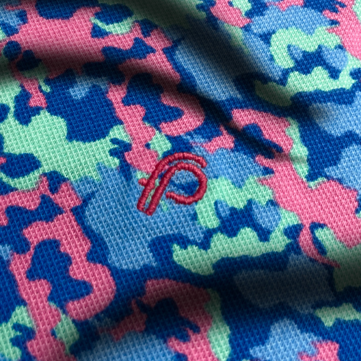 Fernando Pena Platinum Printed Polo-Tropical Mosaic (SPD57-03A)