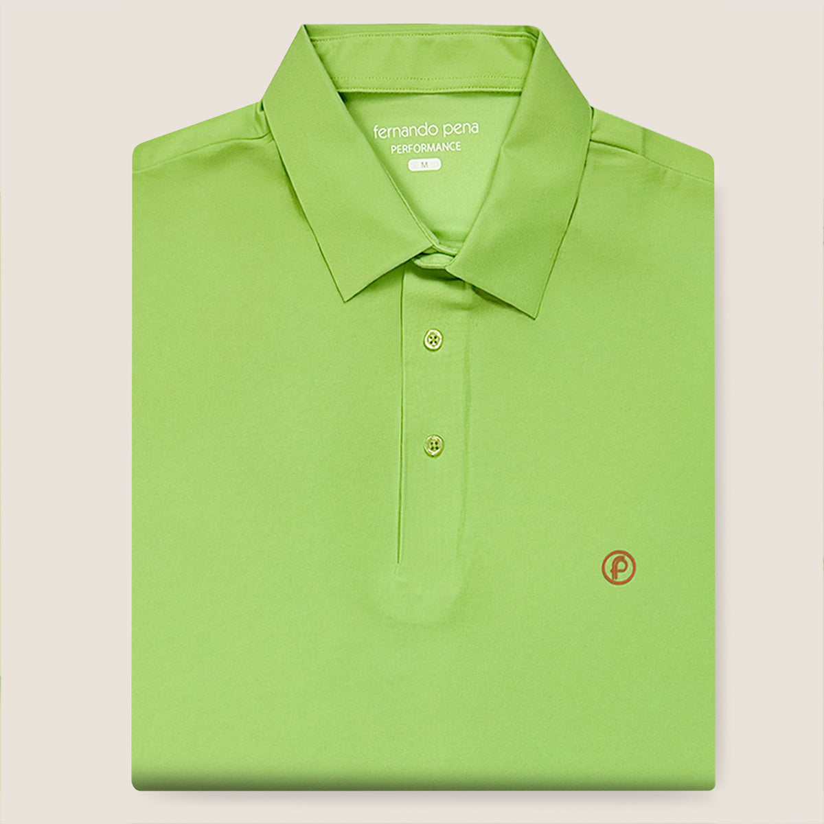 Fernando Pena Performance Polo-Lime Green (SPP1-FP10)