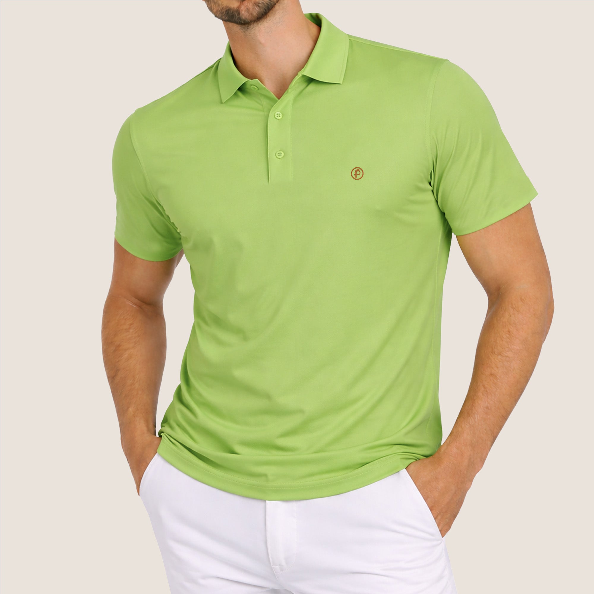 Fernando Pena Performance Polo-Lime Green (SPP1-FP10)