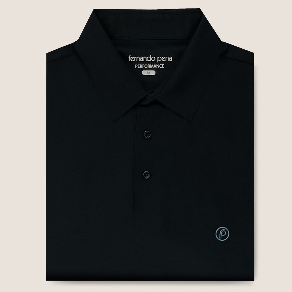 Fernando Pena Performance Polo-Black (SPP1-FP7)