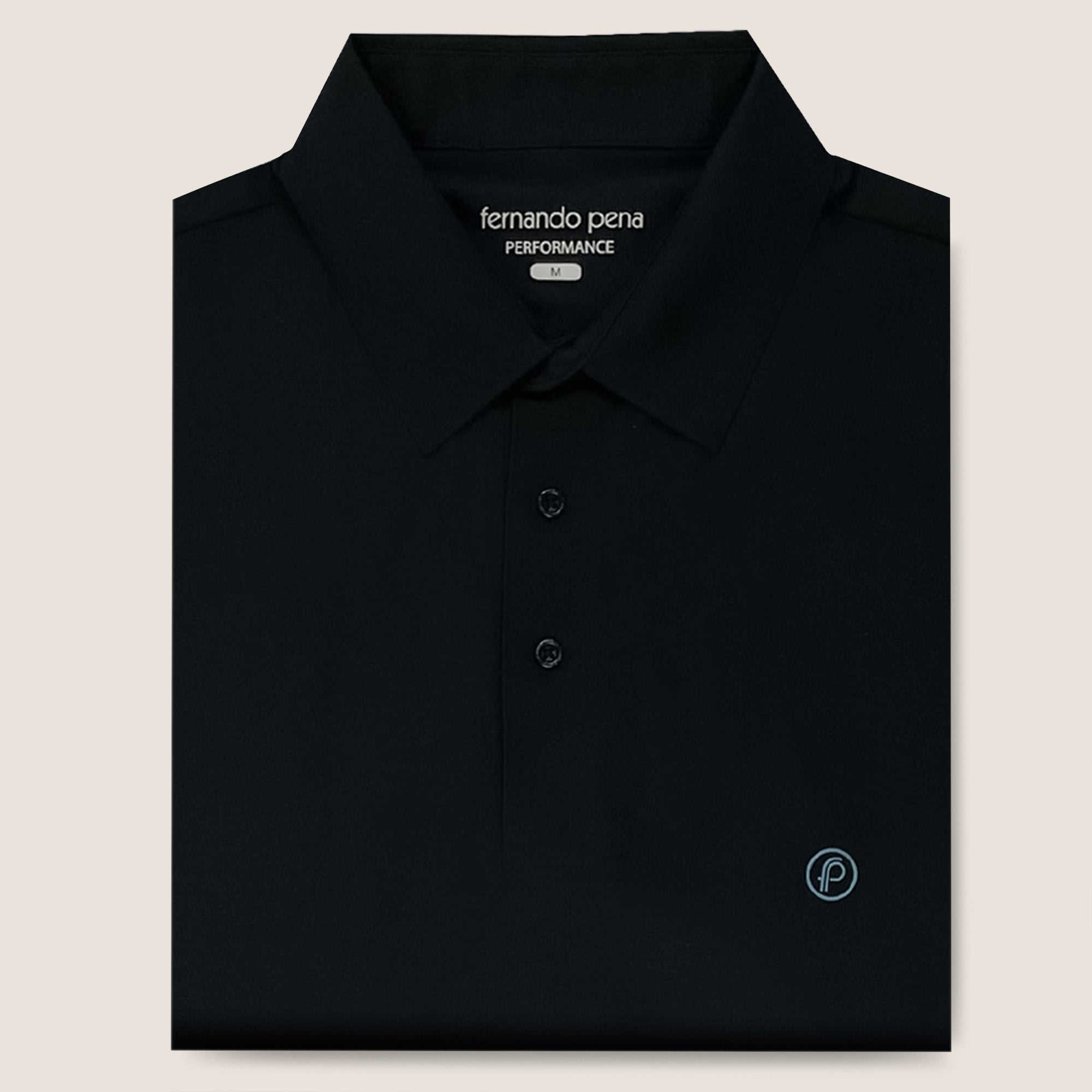 Fernando Pena Performance Polo-Black (SPP1-FP7)