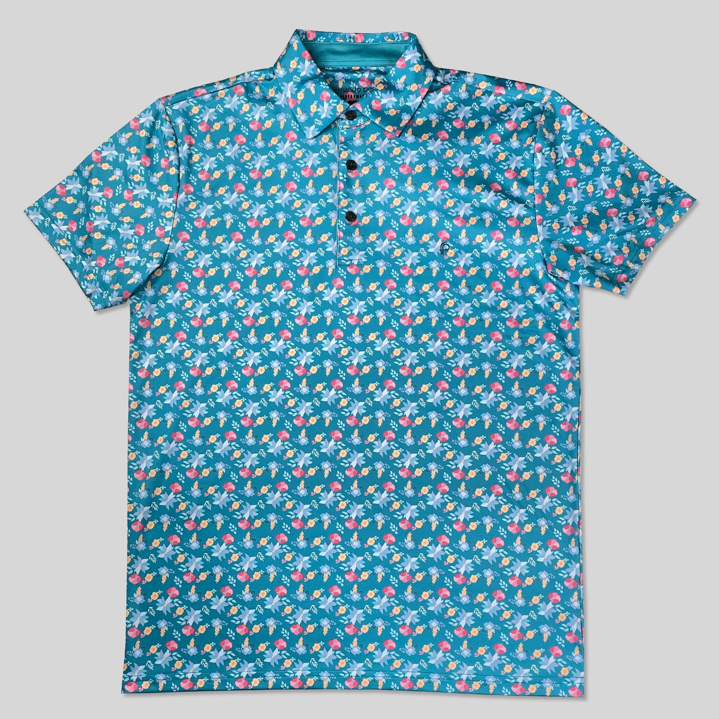 FP Tropical Floral High Performance Polo Shirts (FPPF-04A/B)