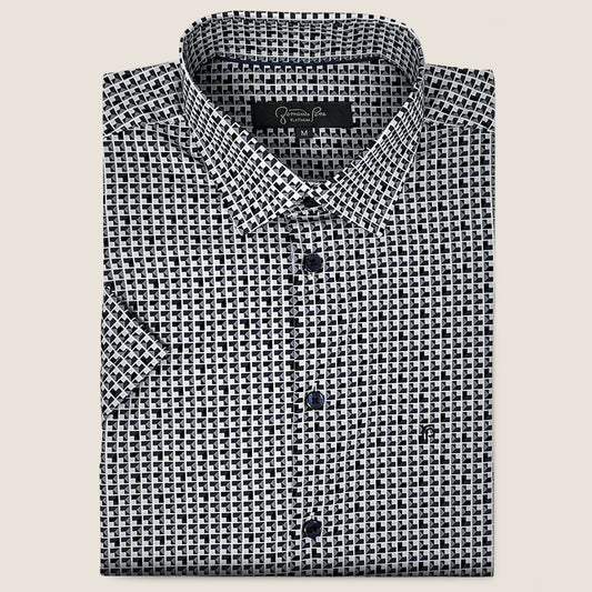 Black/White Geometric Print (VD23-183B)