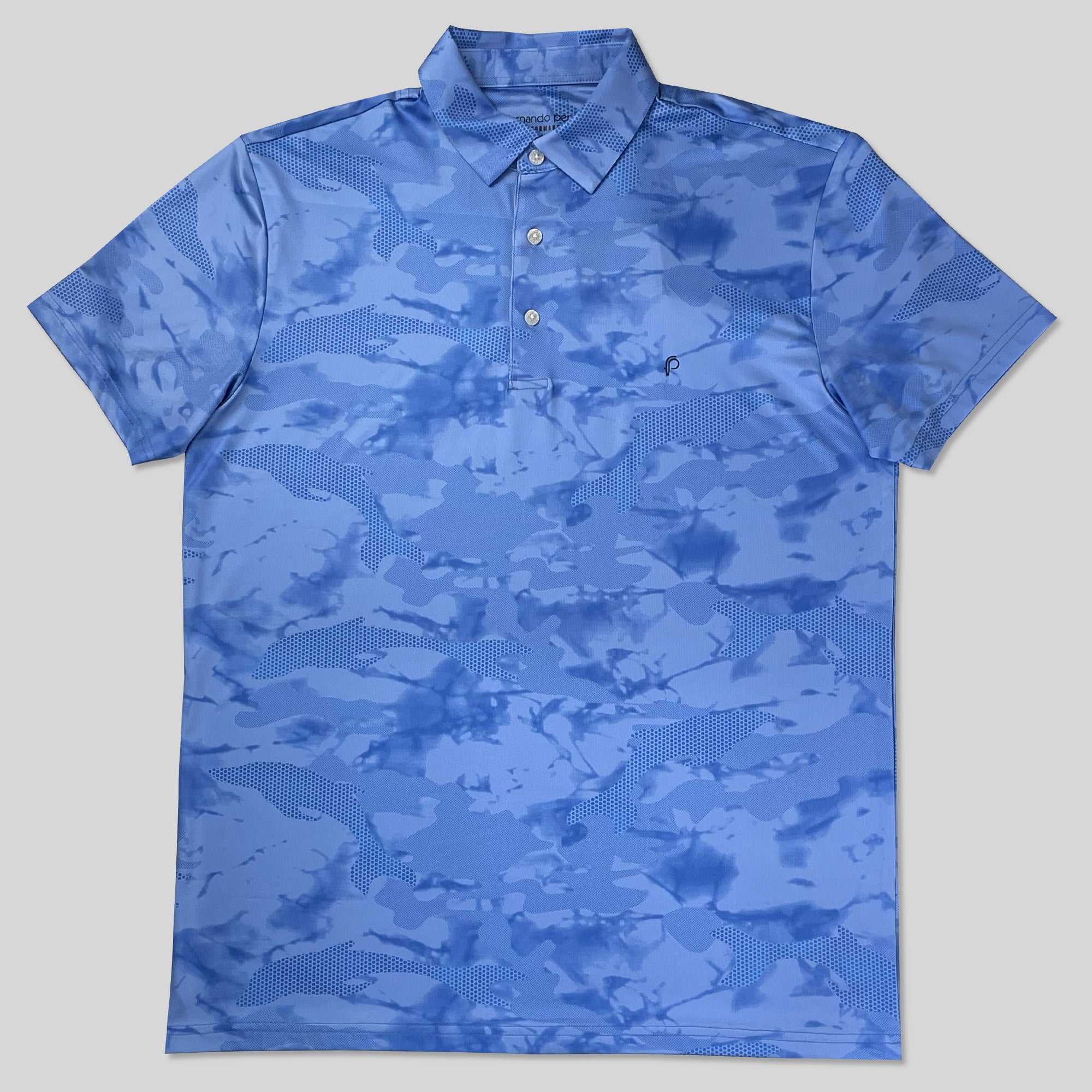 FP Blue Camo High Performance Polo (PFFP-01A) – Fernando Pena PR